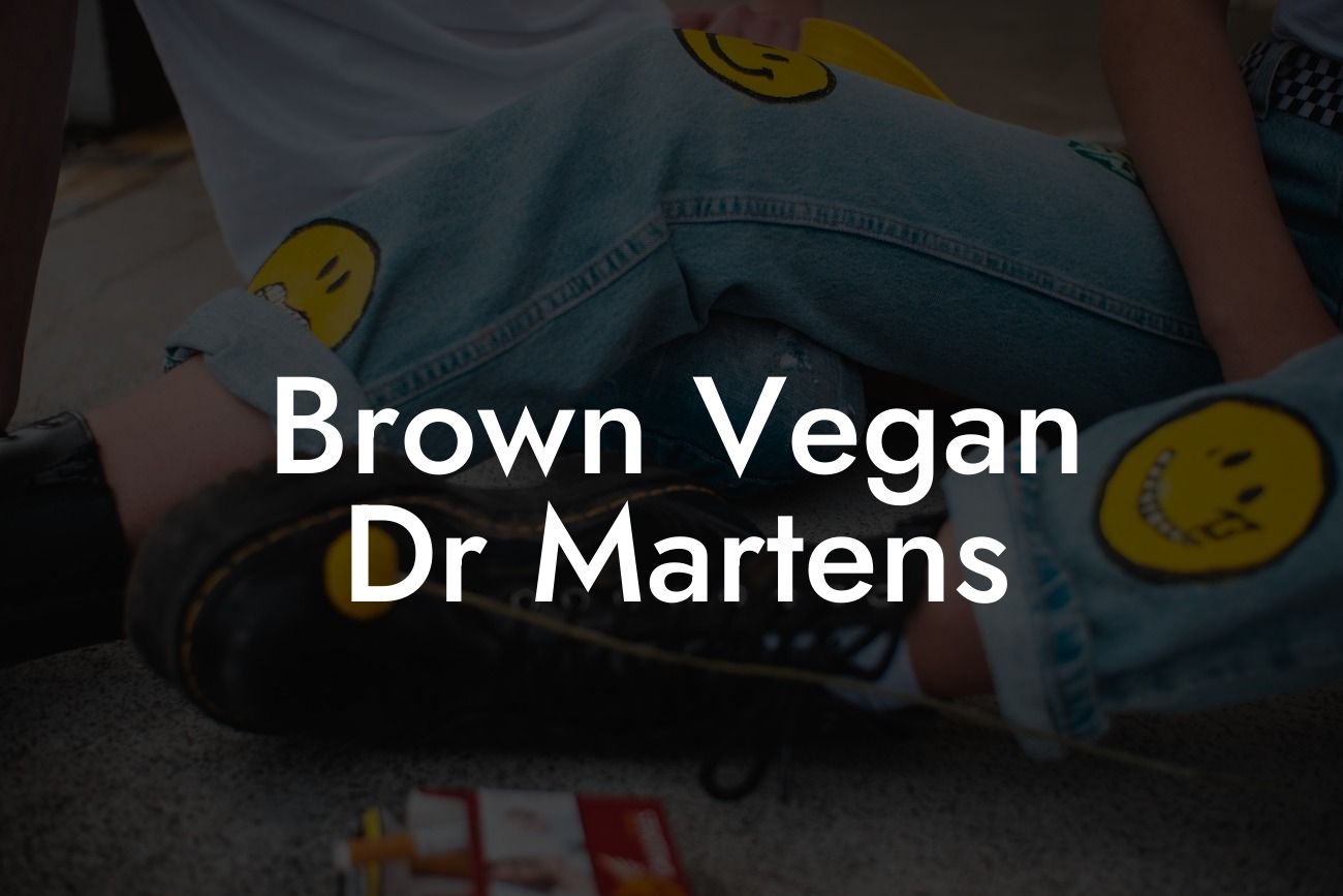 Brown Vegan Dr Martens