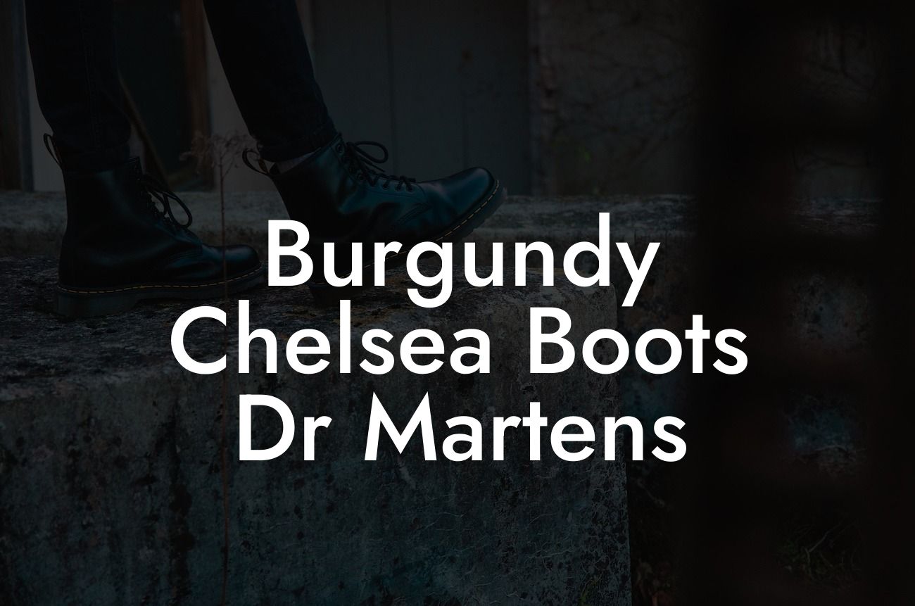 Burgundy Chelsea Boots Dr Martens