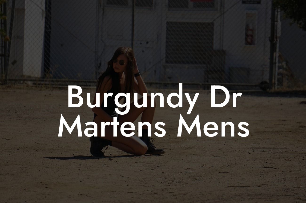 Burgundy Dr Martens Mens