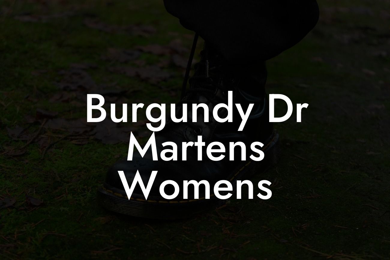 Burgundy Dr Martens Womens