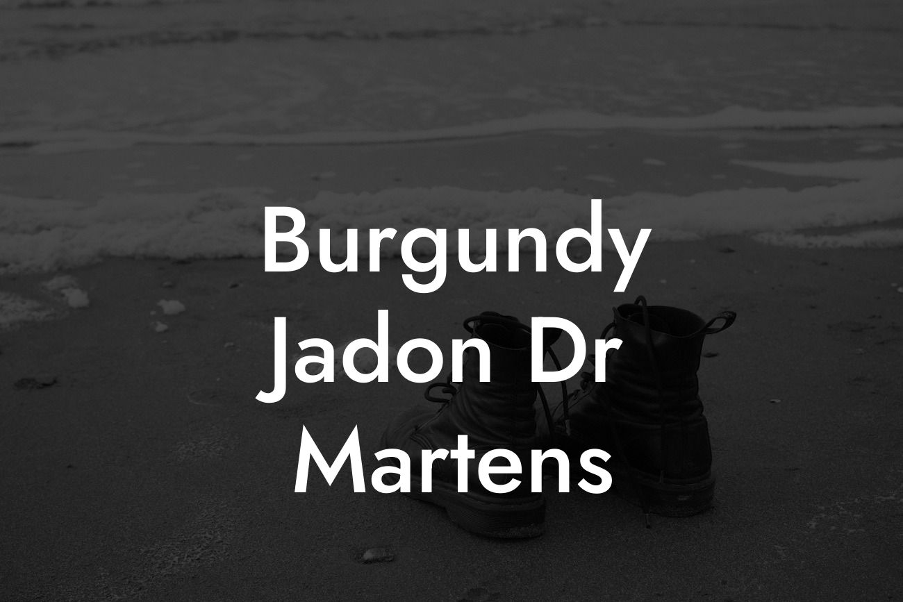 Burgundy Jadon Dr Martens