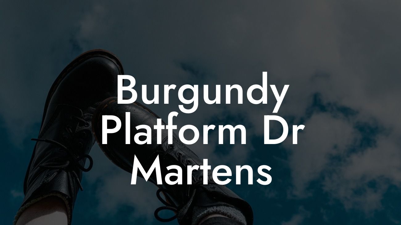 Burgundy Platform Dr Martens