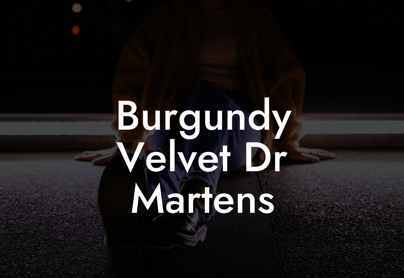 Burgundy Velvet Dr Martens