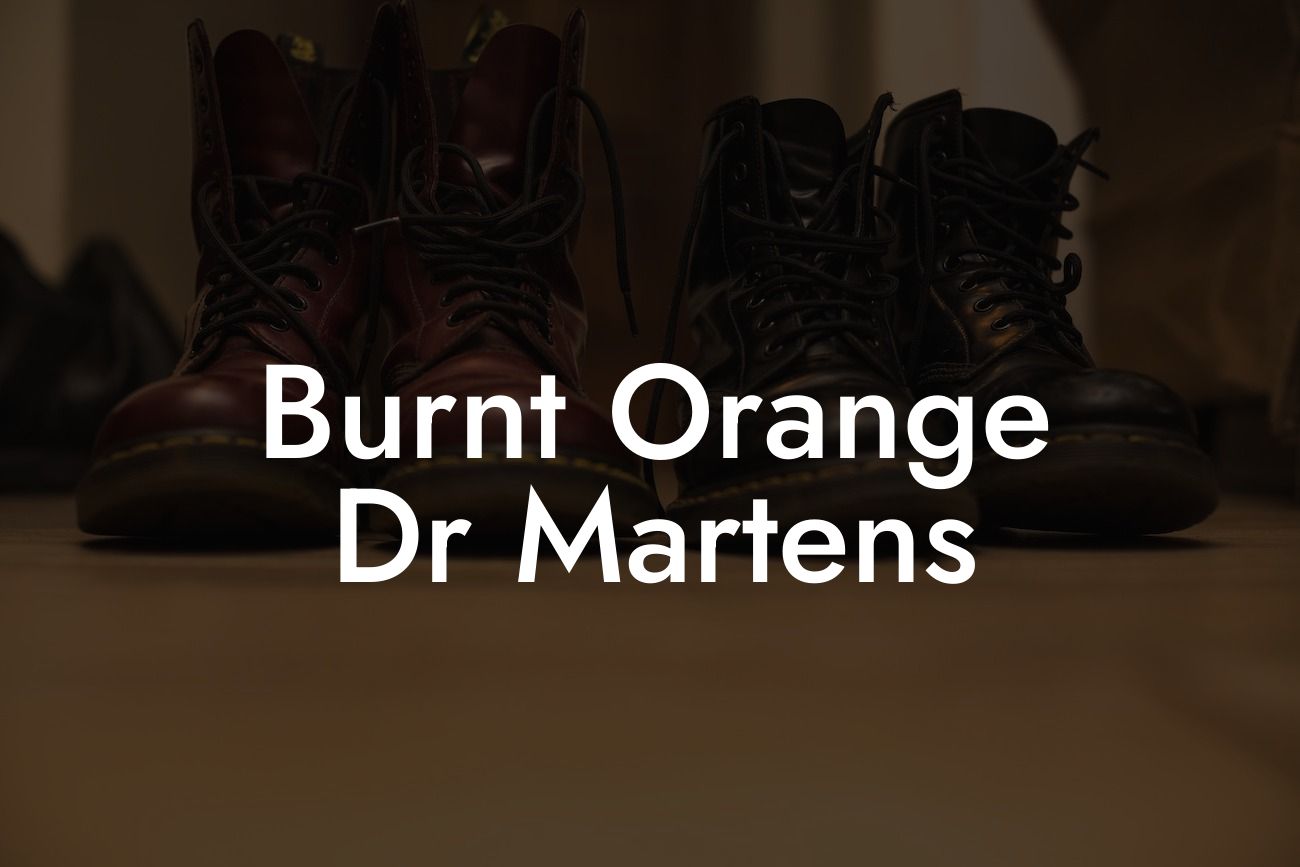 Burnt Orange Dr Martens
