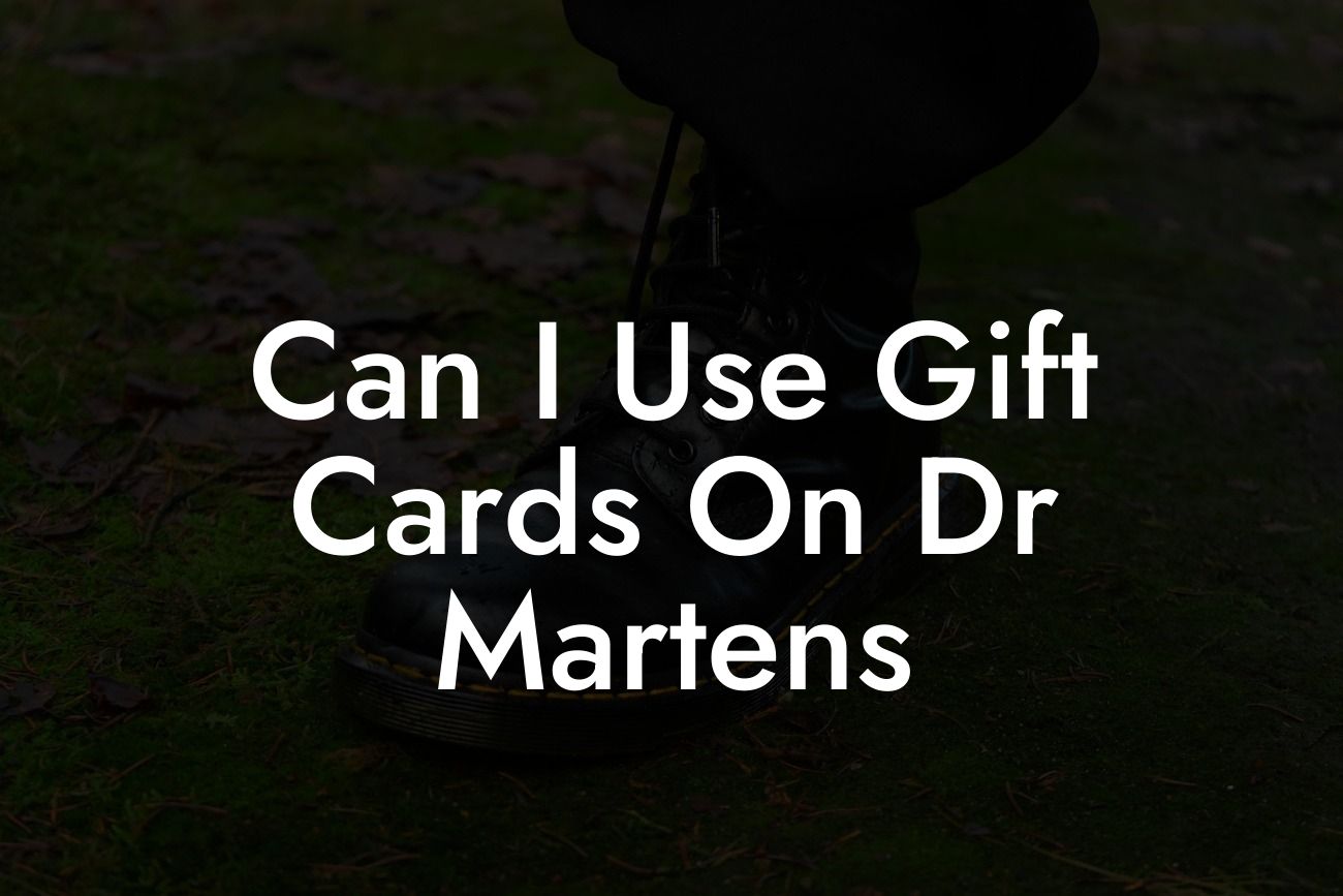 Can I Use Gift Cards On Dr Martens