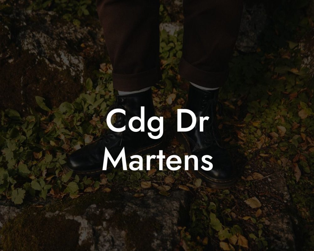 Cdg Dr Martens