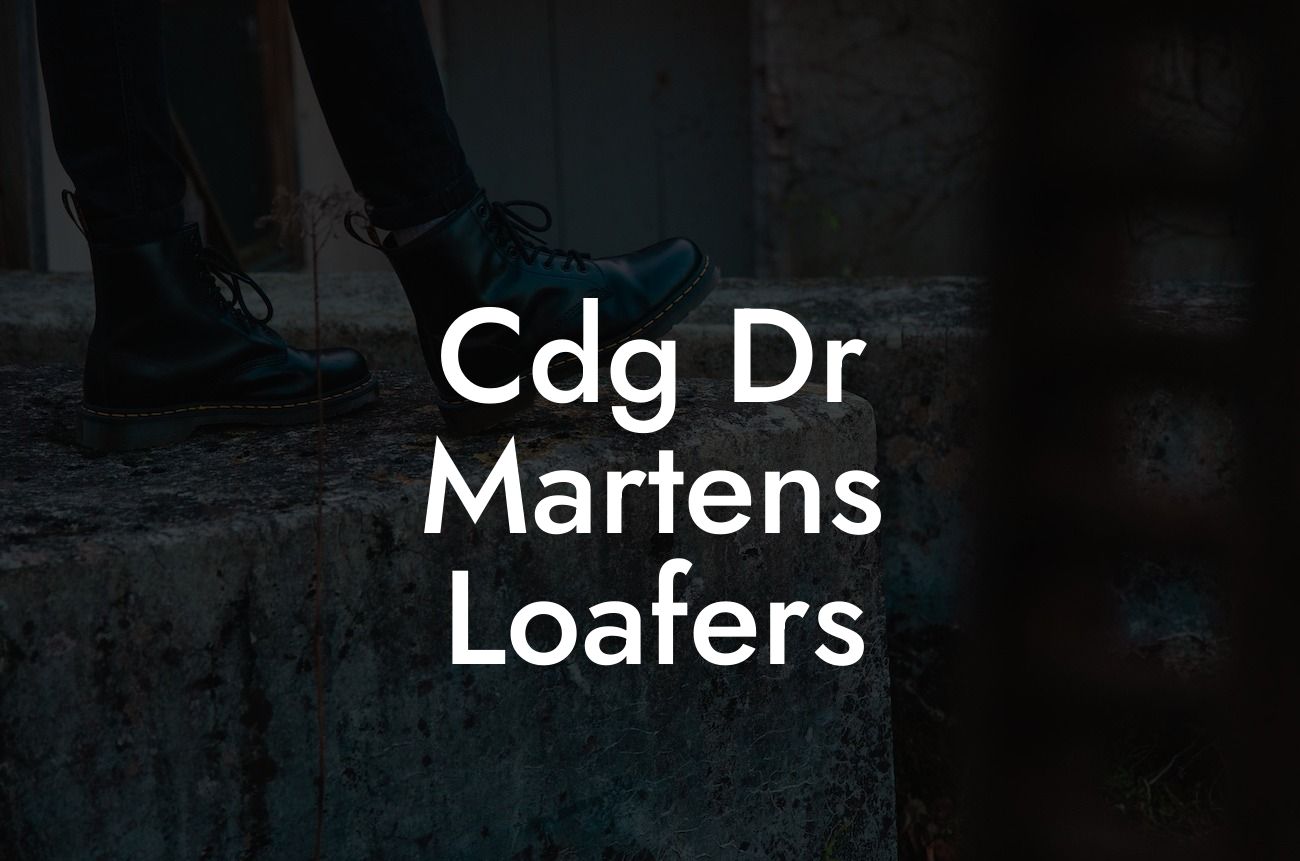 Cdg Dr Martens Loafers