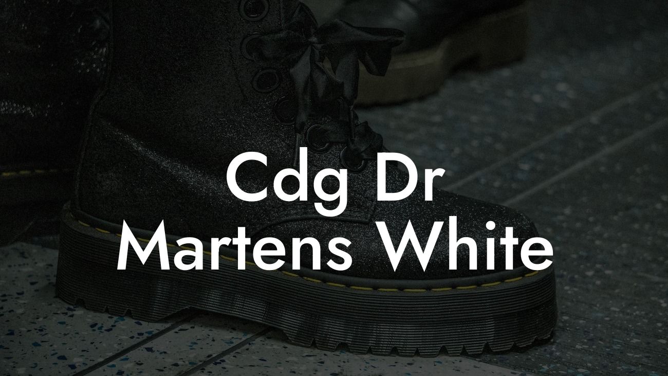Cdg Dr Martens White
