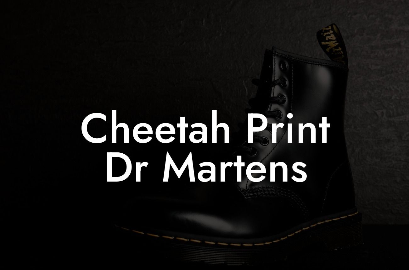 Cheetah Print Dr Martens