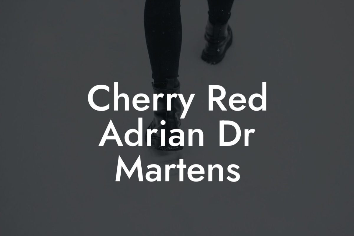 Cherry Red Adrian Dr Martens