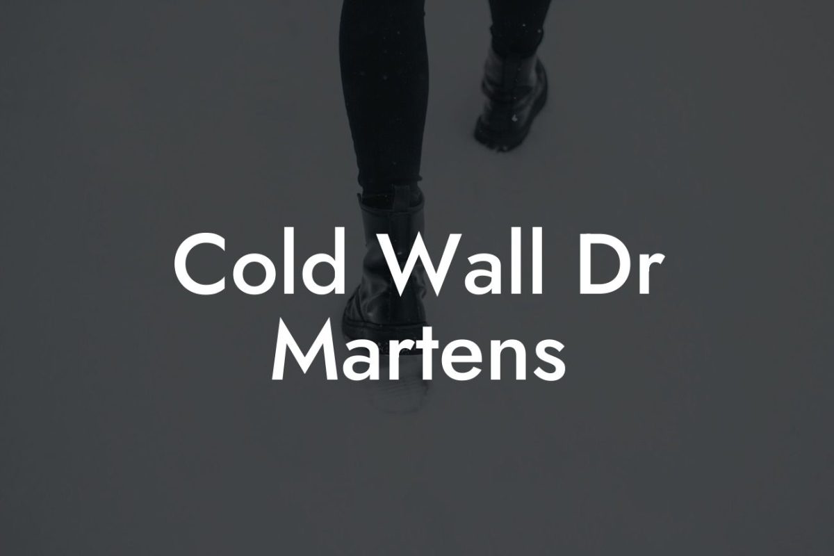 Cold Wall Dr Martens