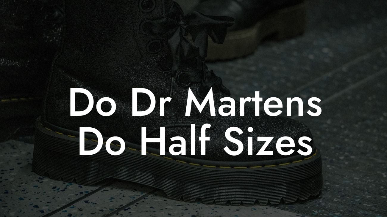 Do Dr Martens Do Half Sizes