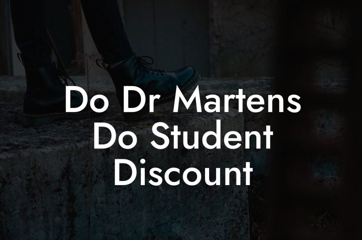 Do Dr Martens Do Student Discount