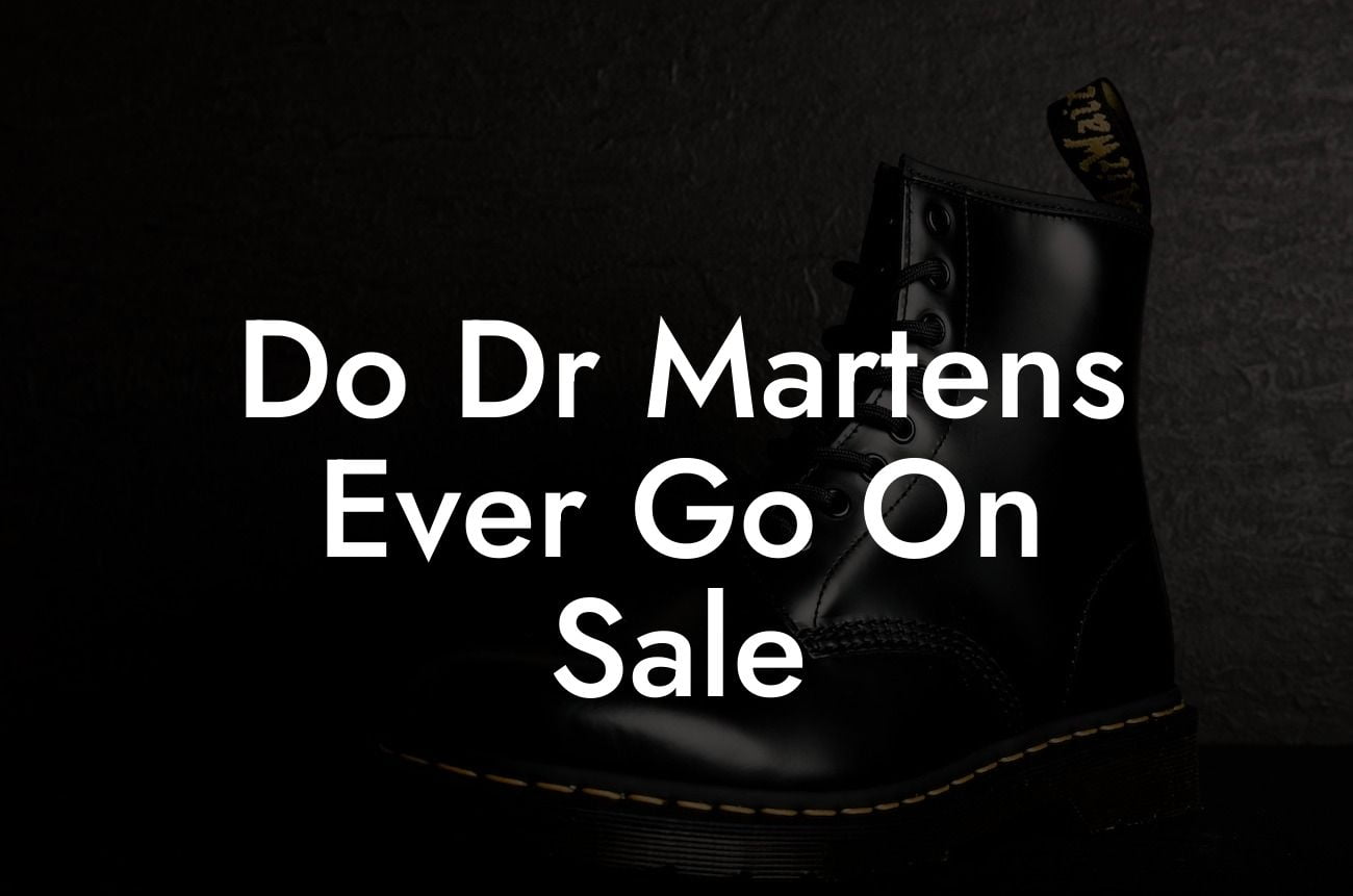 Do Dr Martens Ever Go On Sale