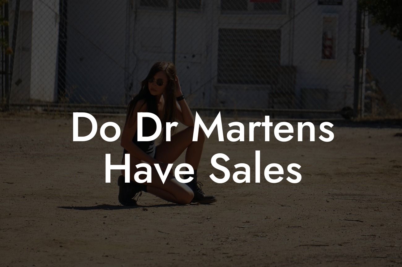 Do Dr Martens Have Sales
