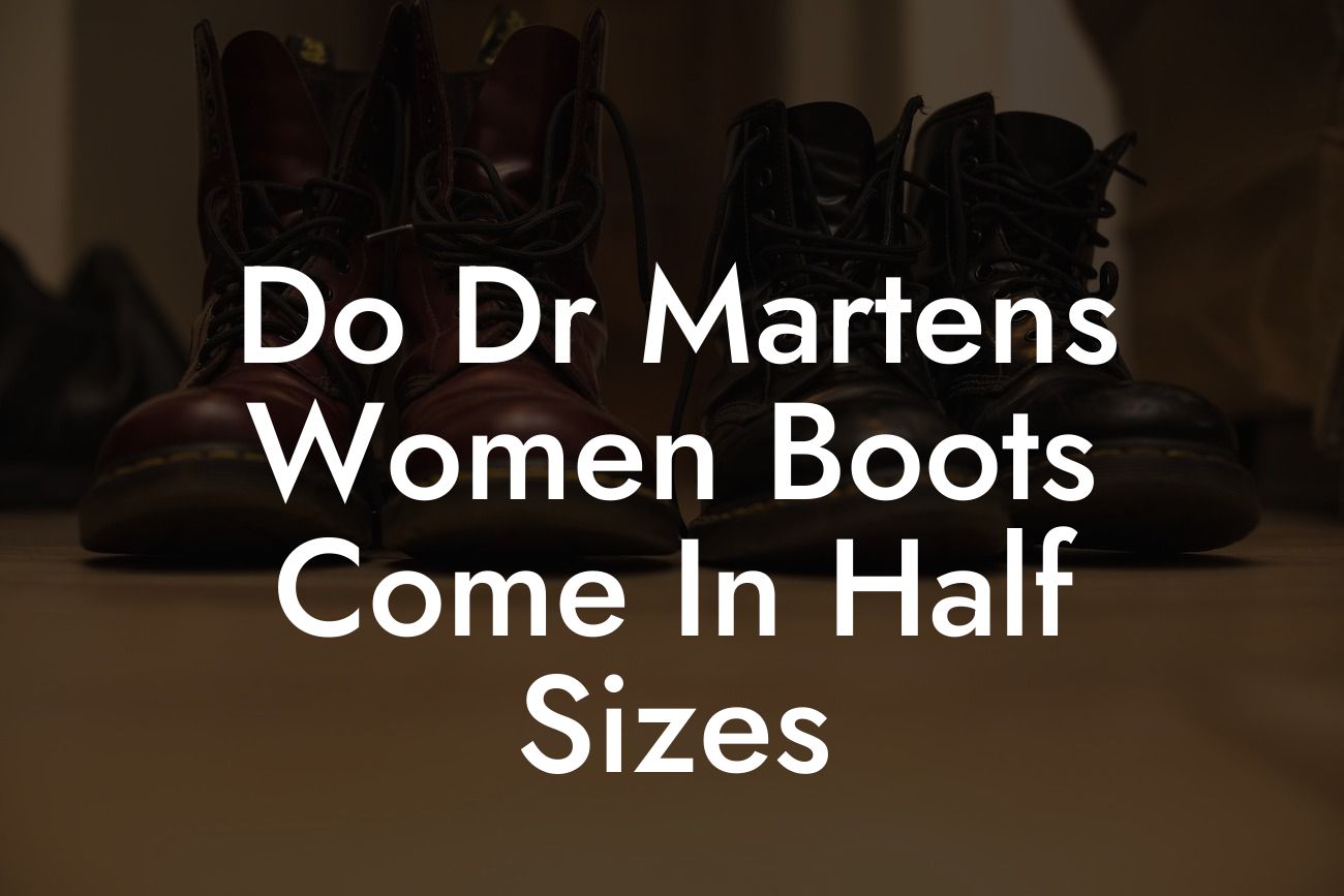 Do Dr Martens Women Boots Come In Half Sizes