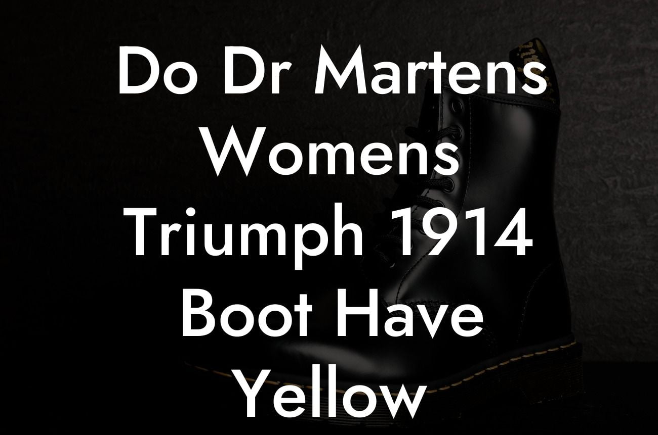 Do Dr Martens Womens Triumph 1914 Boot Have Yellow Stitching
