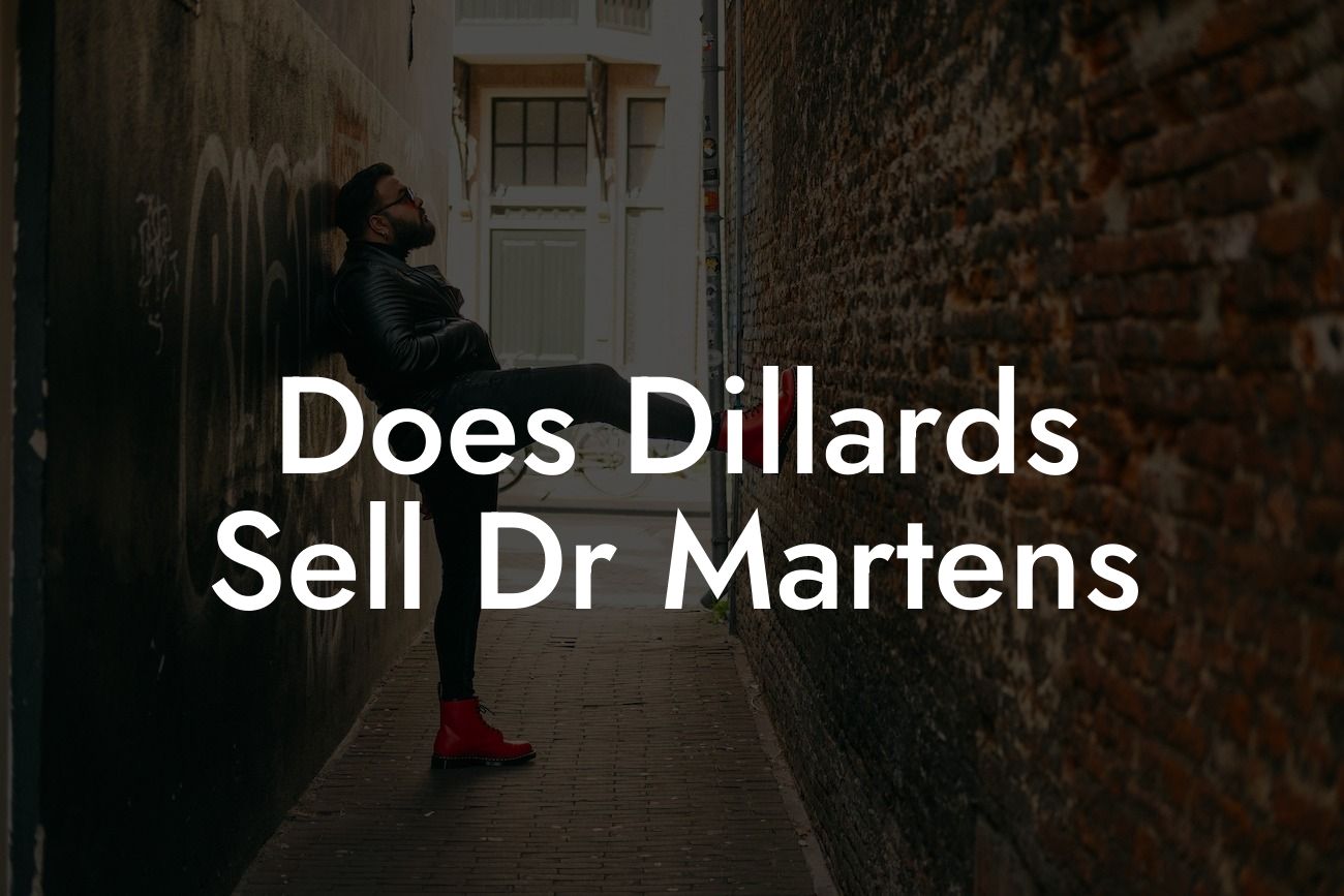 Does Dillards Sell Dr Martens