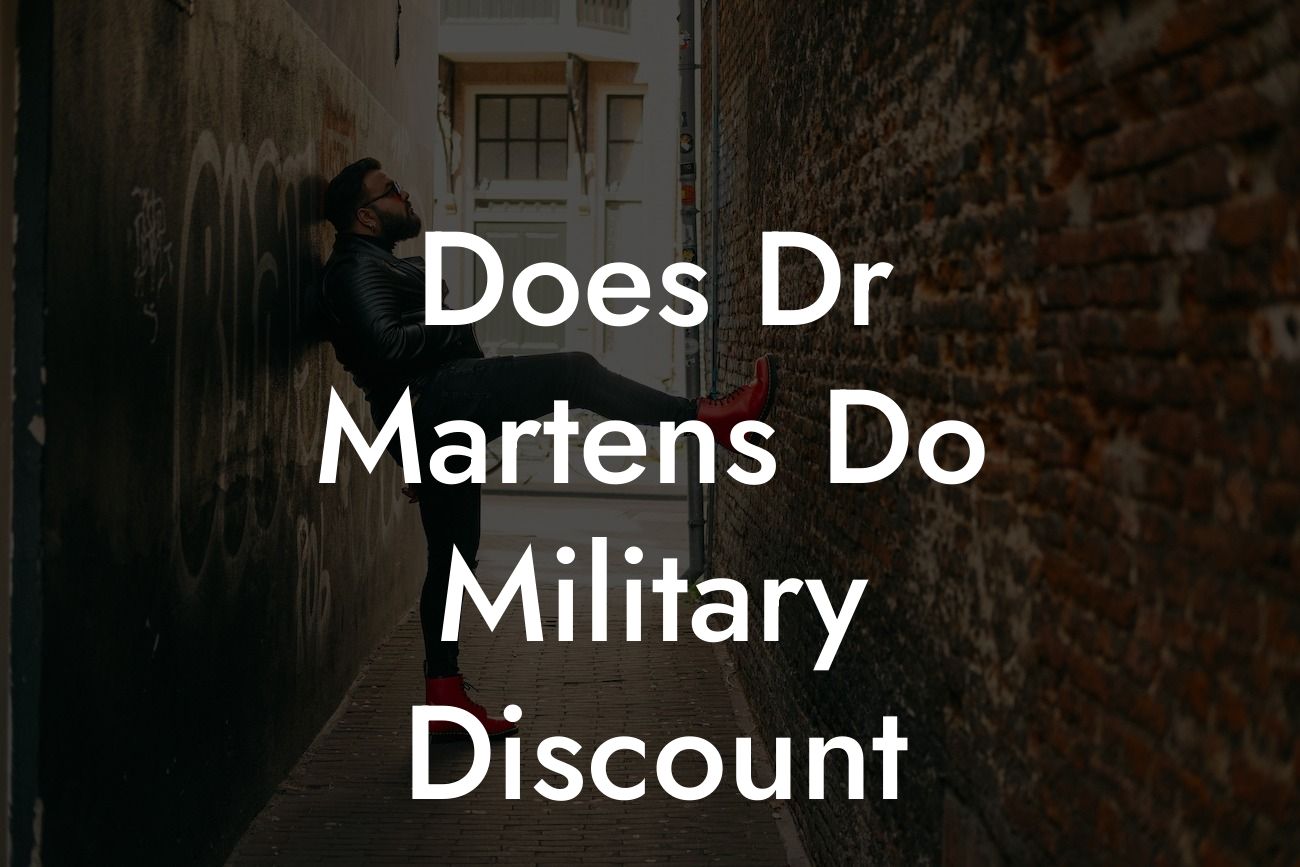 Does Dr Martens Do Military Discount