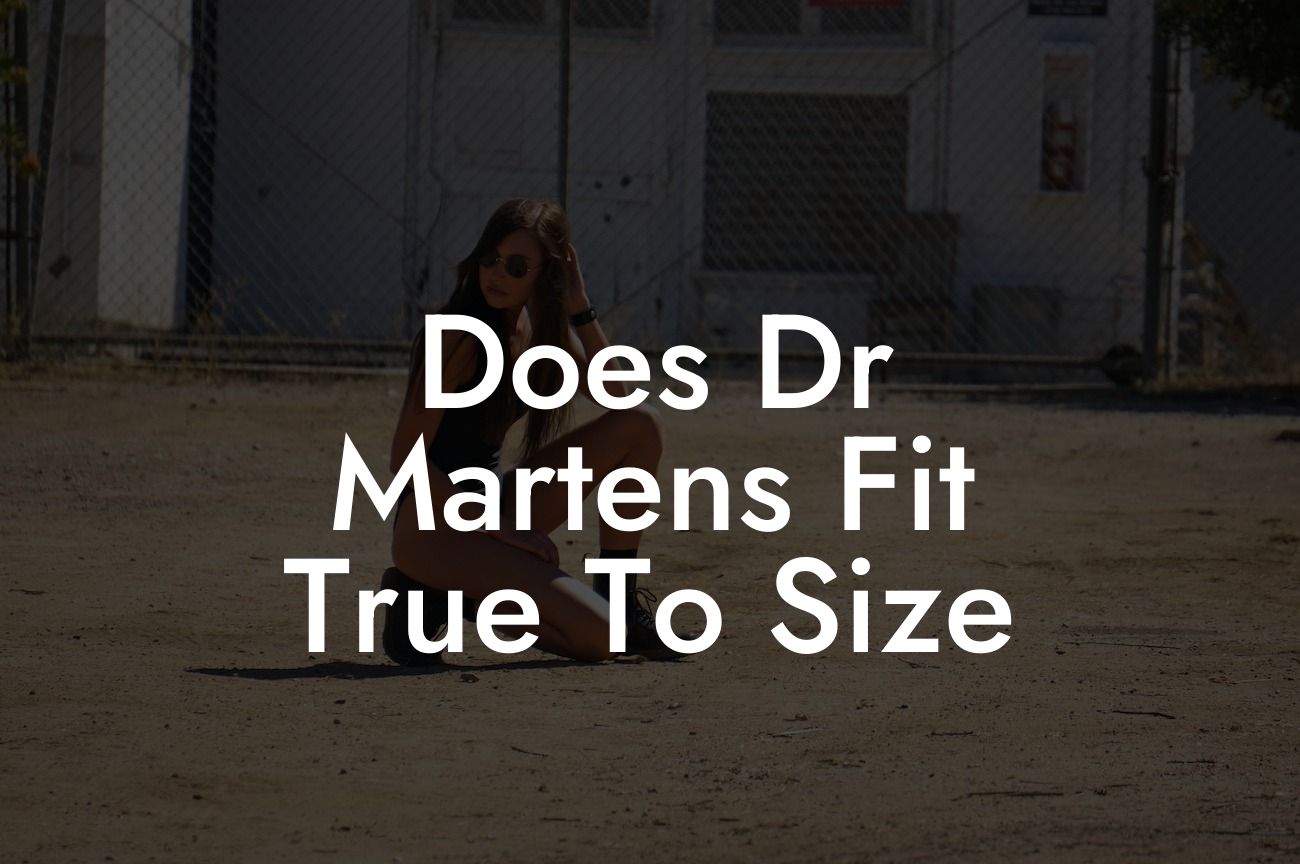 Does Dr Martens Fit True To Size