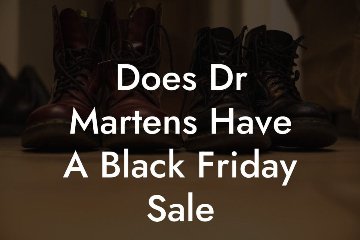 Does Dr Martens Have A Black Friday Sale