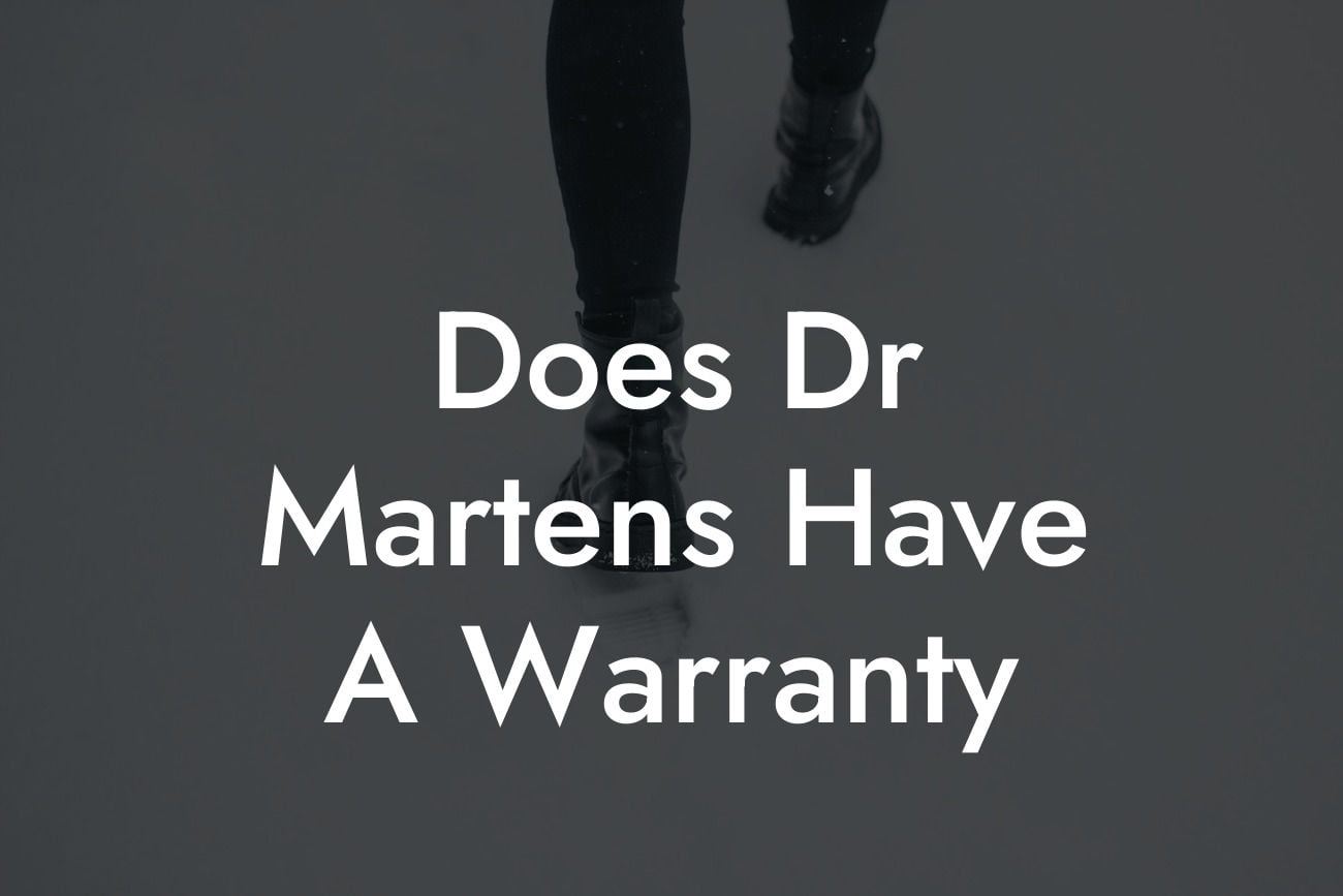 Does Dr Martens Have A Warranty