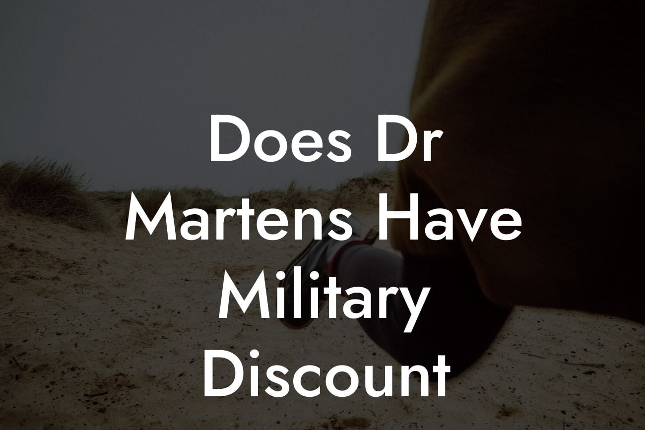 Does Dr Martens Have Military Discount