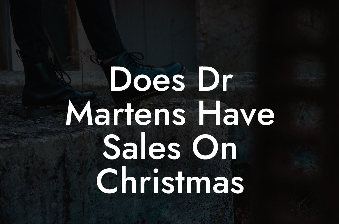 Does Dr Martens Have Sales On Christmas