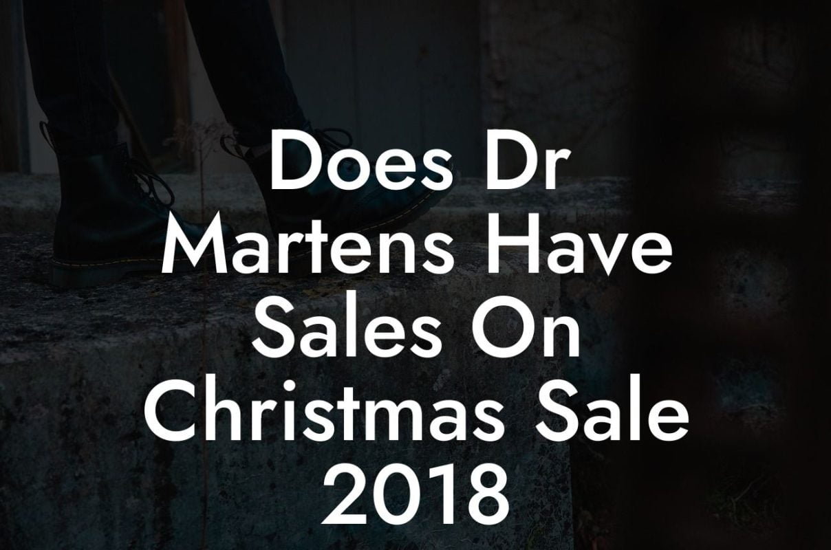 Does Dr Martens Have Sales On Christmas Sale 2018