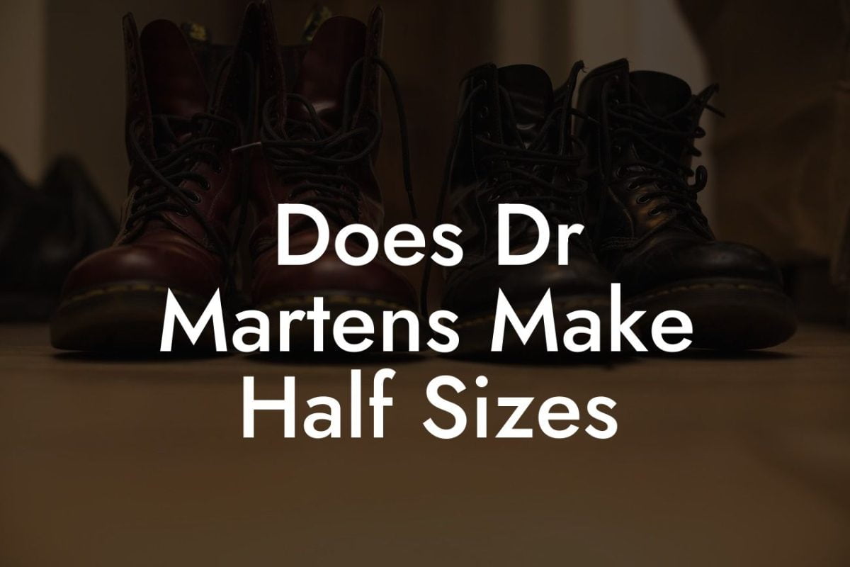 Does Dr Martens Make Half Sizes