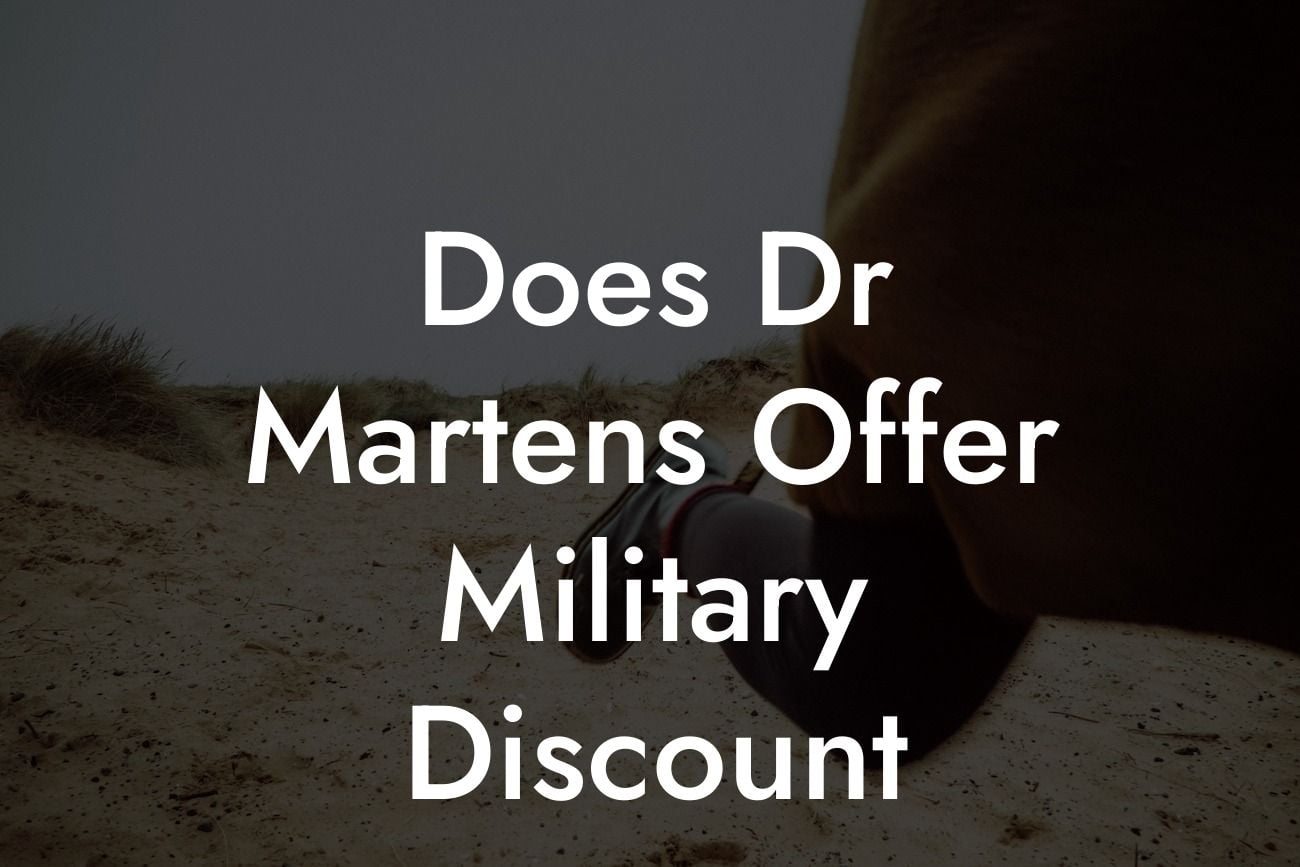 Does Dr Martens Offer Military Discount