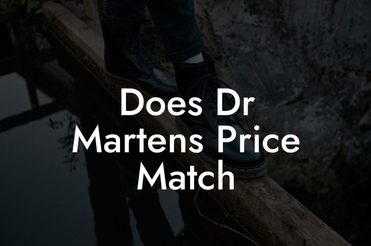 Does Dr Martens Price Match