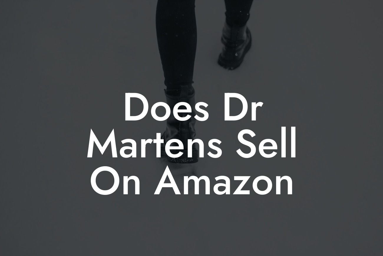 Does Dr Martens Sell On Amazon