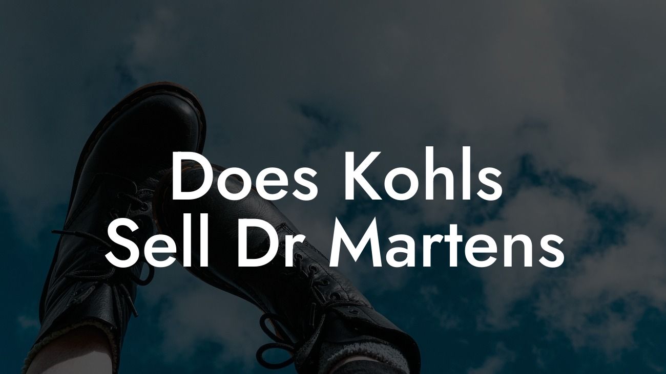 Does Kohls Sell Dr Martens