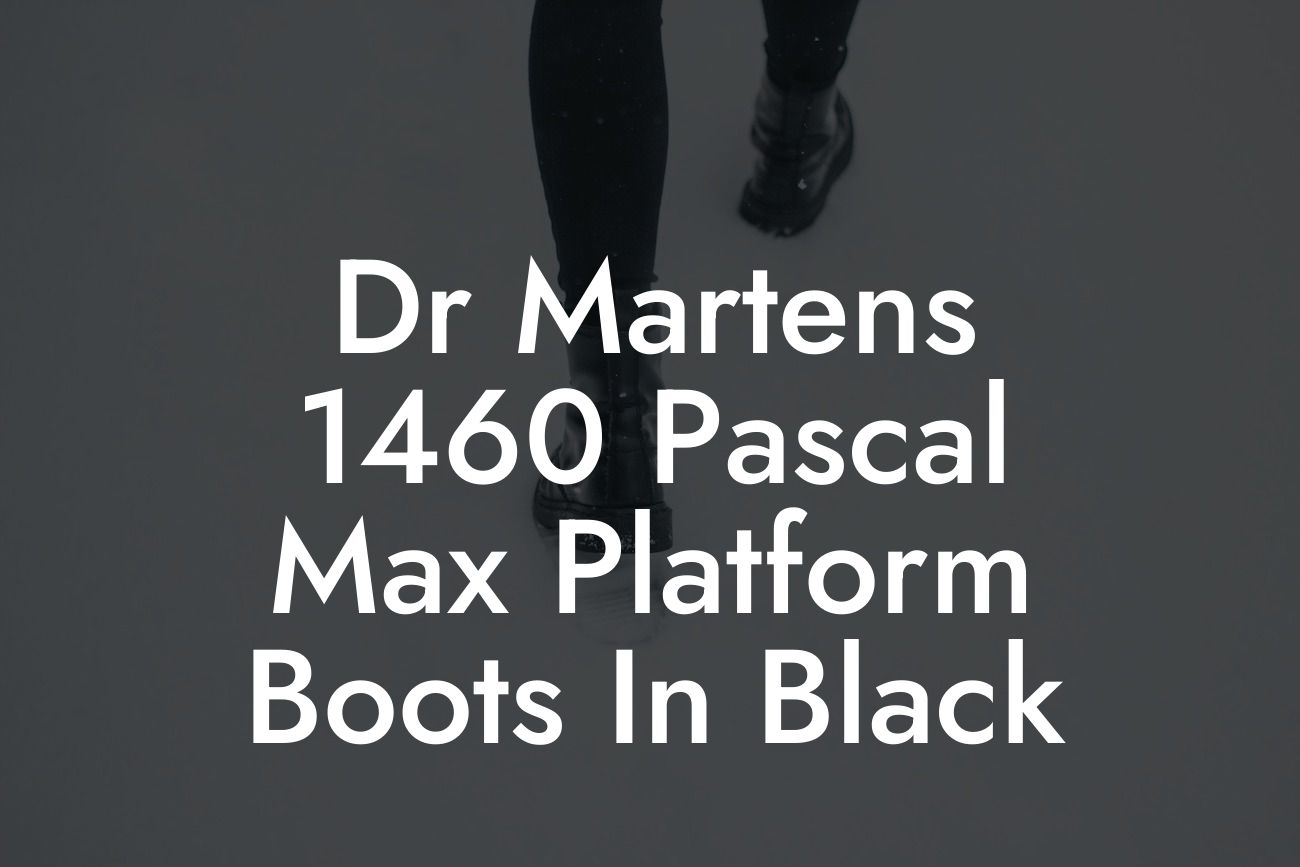 Dr Martens 1460 Pascal Max Platform Boots In Black