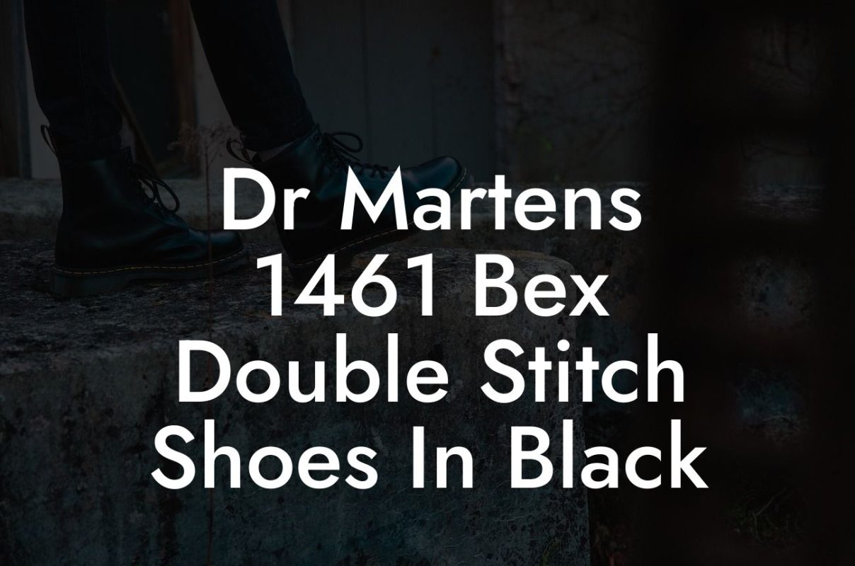 Dr Martens 1461 Bex Double Stitch Shoes In Black