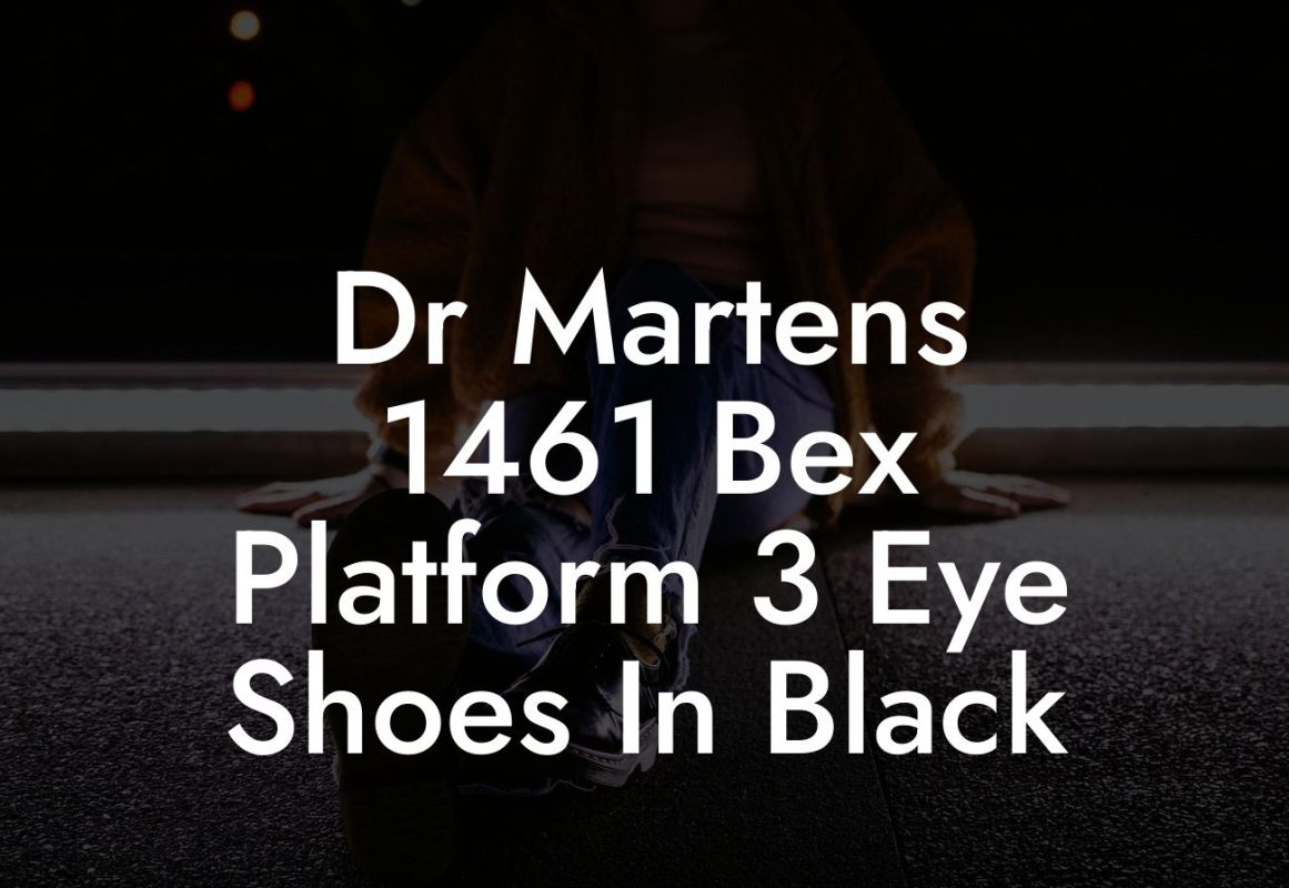 Dr Martens 1461 Bex Platform 3 Eye Shoes In Black