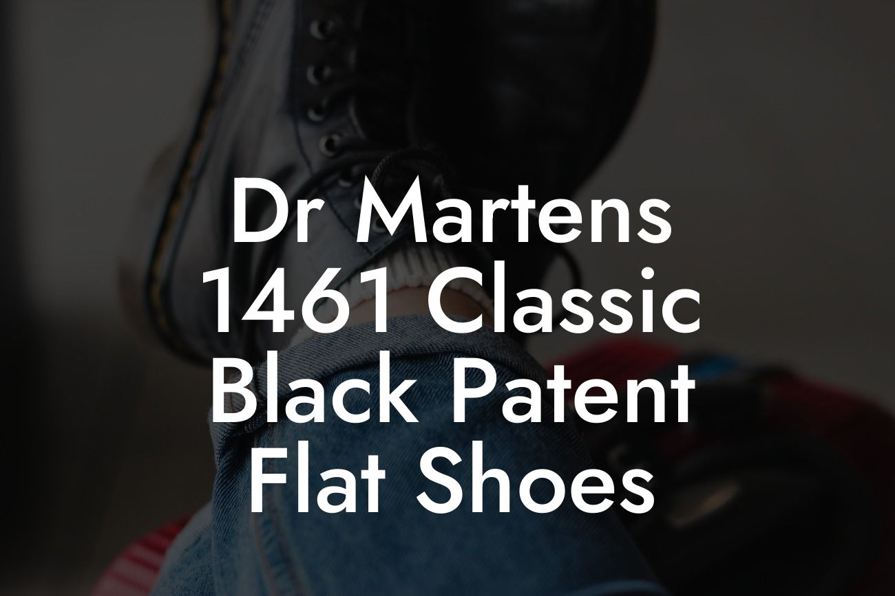 Dr Martens 1461 Classic Black Patent Flat Shoes