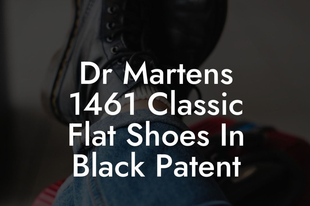 Dr Martens 1461 Classic Flat Shoes In Black Patent