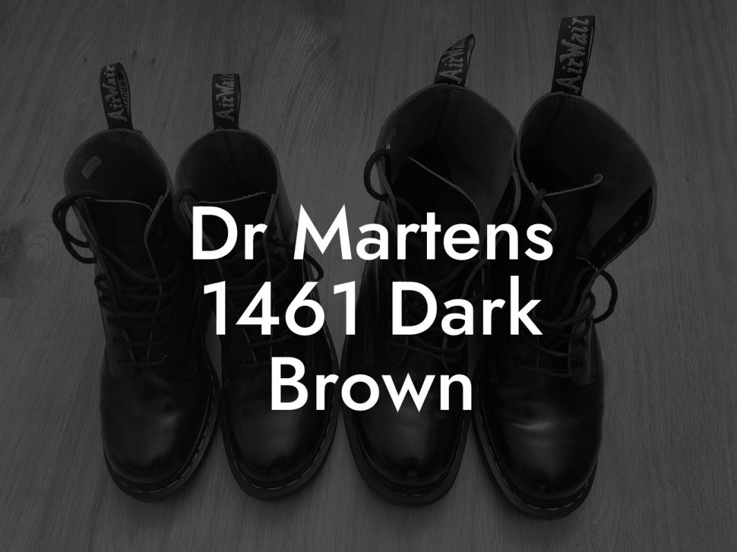 Dr Martens 1461 Dark Brown