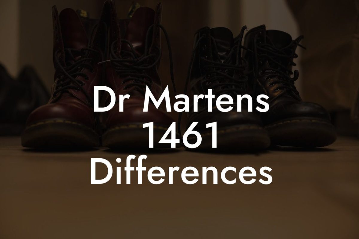 Dr Martens 1461 Differences