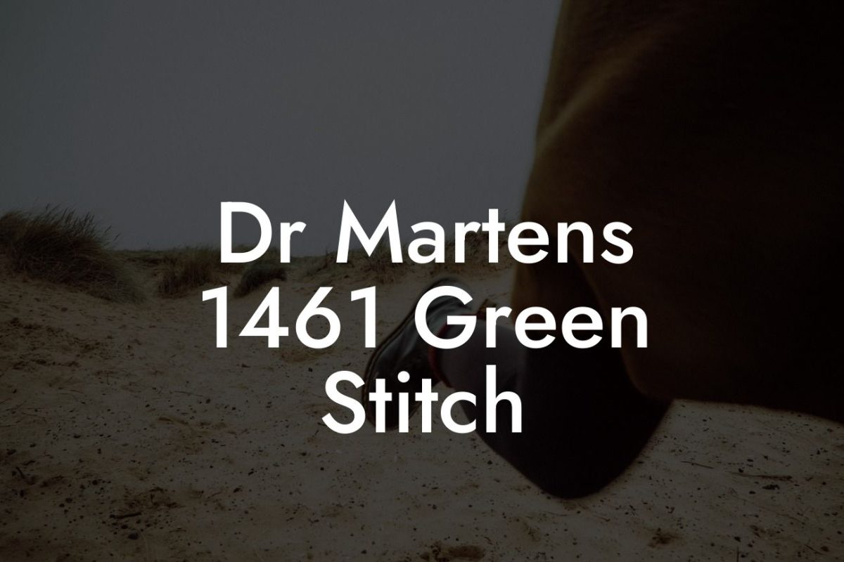 Dr Martens 1461 Green Stitch