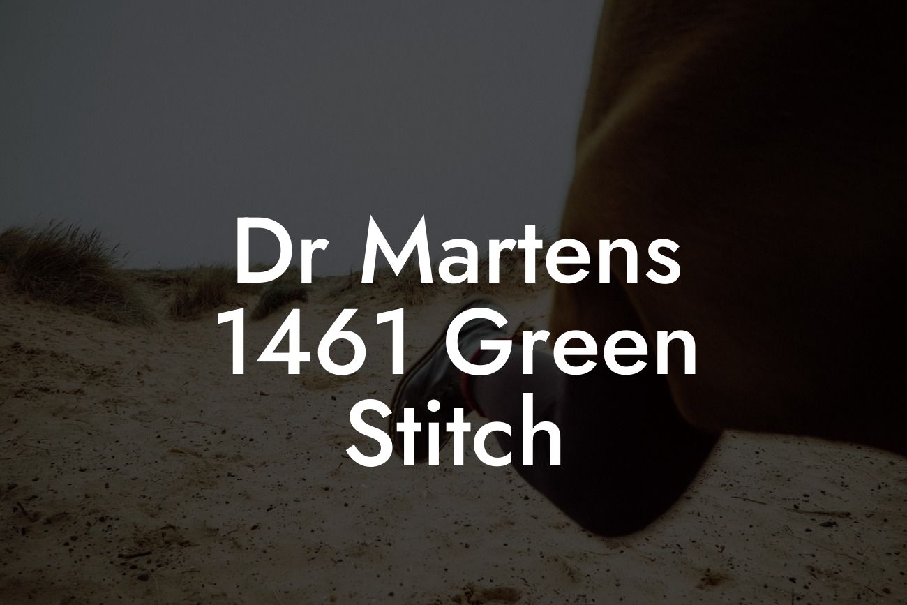 Dr Martens 1461 Green Stitch