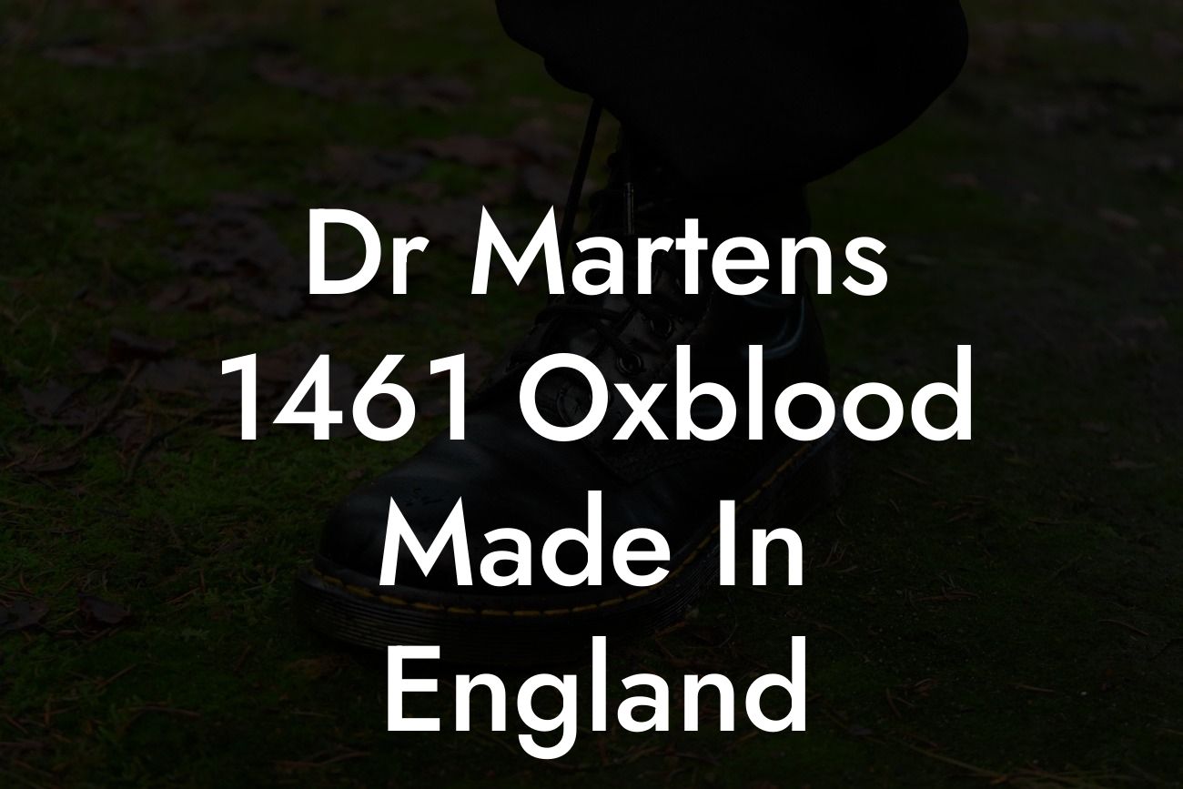 Dr Martens 1461 Oxblood Made In England