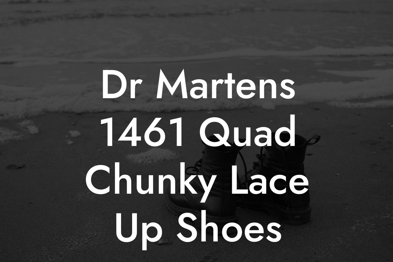 Dr Martens 1461 Quad Chunky Lace Up Shoes