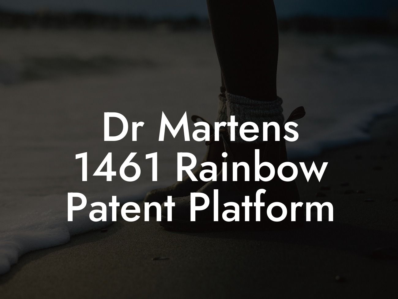 Dr Martens 1461 Rainbow Patent Platform