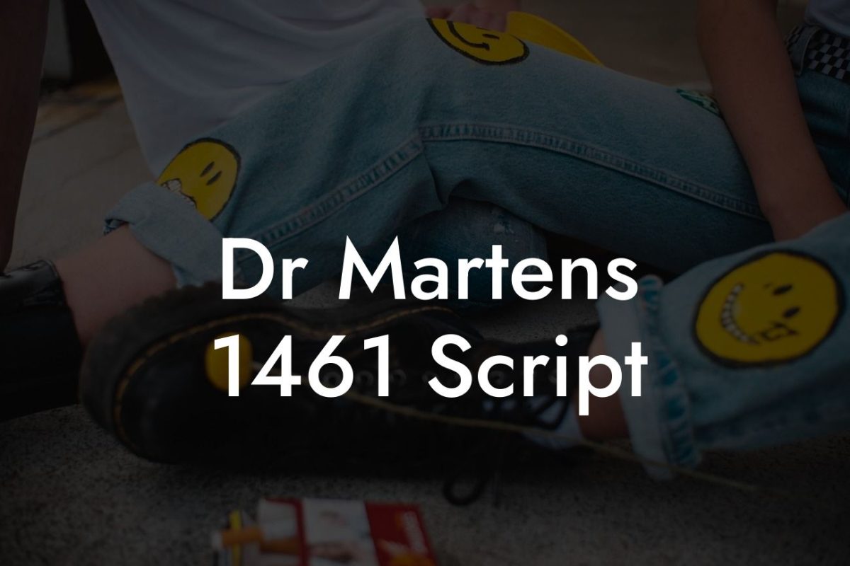 Dr Martens 1461 Script