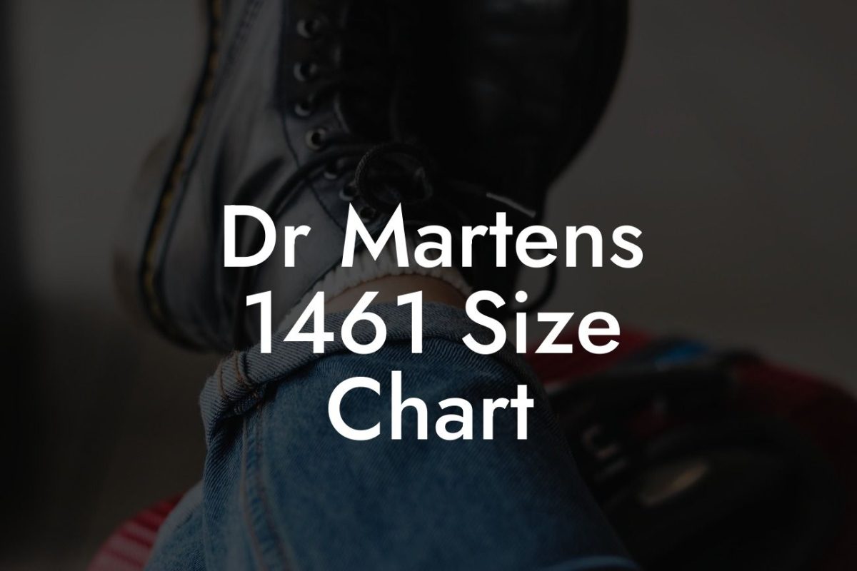 Dr Martens 1461 Size Chart