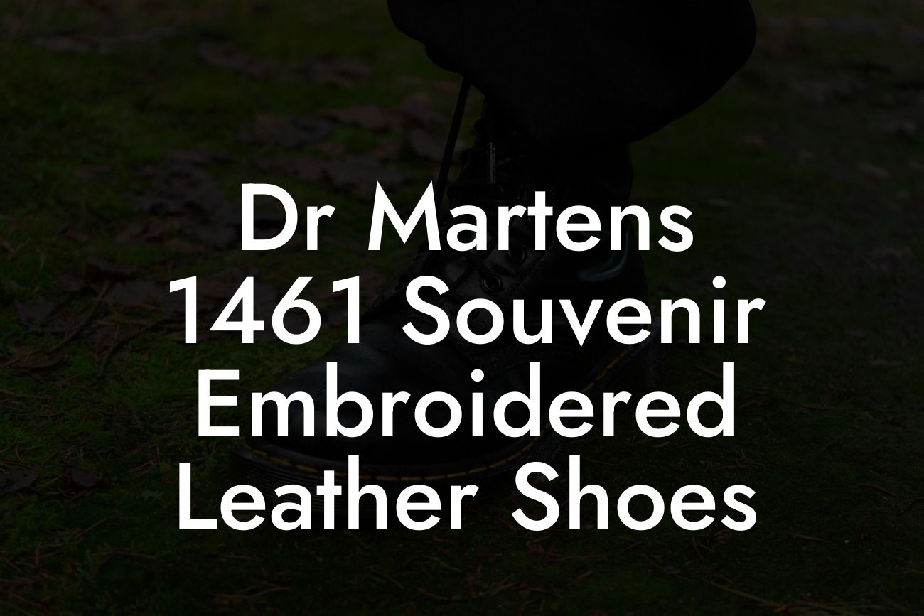 Dr Martens 1461 Souvenir Embroidered Leather Shoes