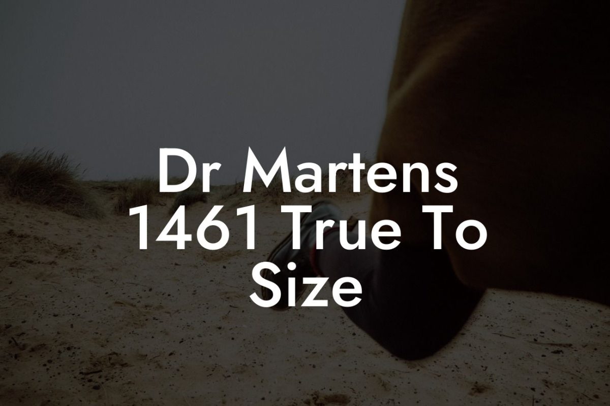 Dr Martens 1461 True To Size